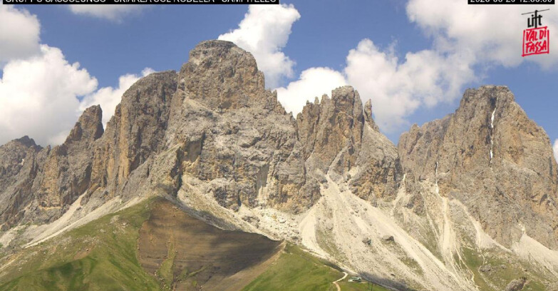 Webcam Кампителло-Маццин-Кол-Роделла  - Campitello di Fassa - Col Rodella - Gruppo del Sassolungo