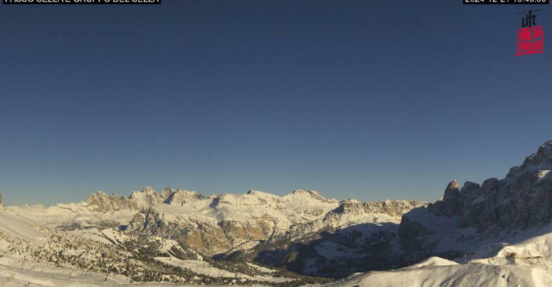 Webcam Campitello-Mazzin-Col Rodella - Canazei - Passo Pordoi - Sass Pordoi