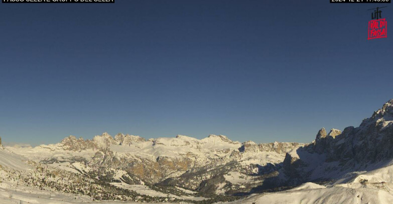 Webcam Campitello-Mazzin-Col Rodella - Canazei - Passo Pordoi - Sass Pordoi