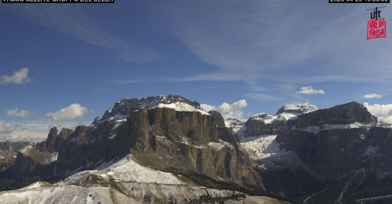 Webcam Кампителло-Маццин-Кол-Роделла  - Canazei - Passo Pordoi - Sass Pordoi