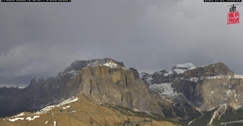 Webcam Кампителло-Маццин-Кол-Роделла  - Canazei - Passo Pordoi - Sass Pordoi