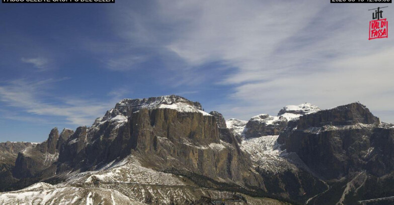 Webcam Campitello-Mazzin-Col Rodella - Canazei - Passo Pordoi - Sass Pordoi