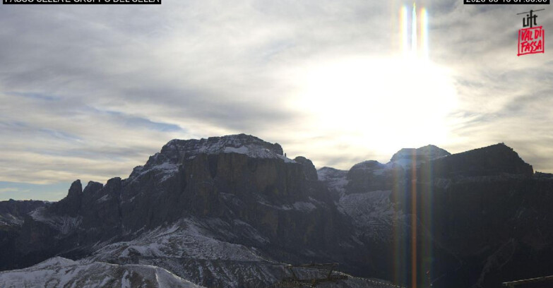 Webcam Campitello-Mazzin-Col Rodella - Canazei - Passo Pordoi - Sass Pordoi