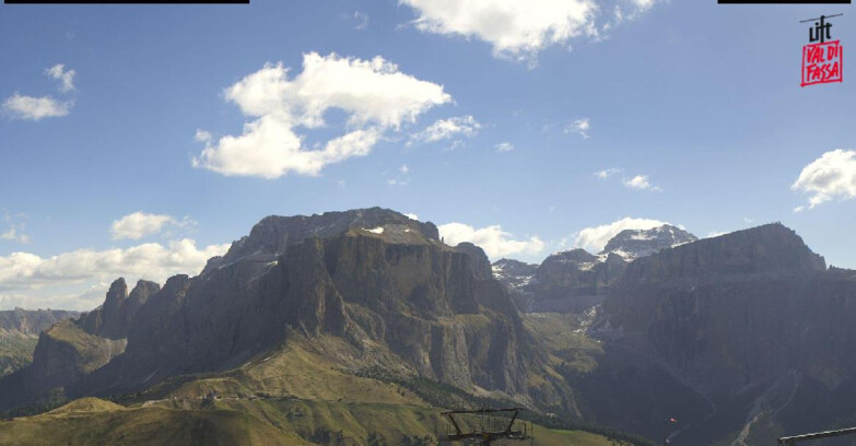 Webcam Campitello-Mazzin-Col Rodella  - Canazei - Passo Pordoi - Sass Pordoi