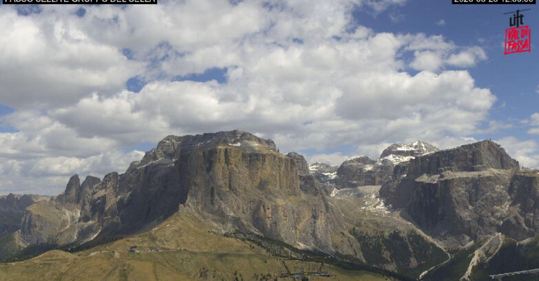 Webcam Campitello-Mazzin-Col Rodella  - Canazei - Passo Pordoi - Sass Pordoi