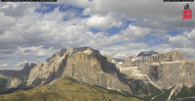Webcam Campitello-Mazzin-Col Rodella  - Canazei - Passo Pordoi - Sass Pordoi