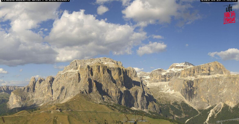 Webcam Campitello-Mazzin-Col Rodella  - Canazei - Passo Pordoi - Sass Pordoi
