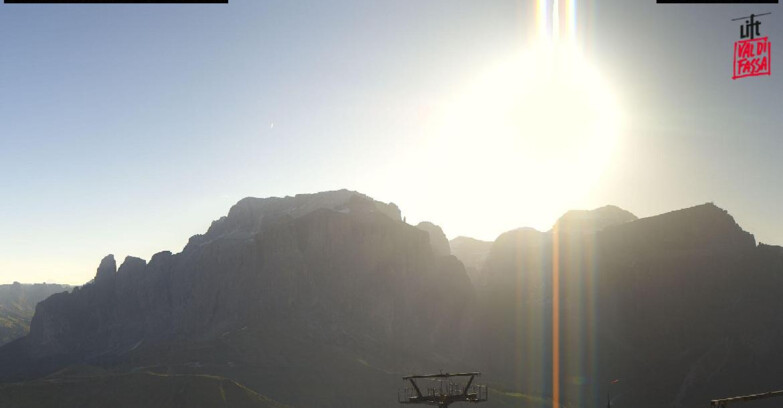 Webcam Campitello-Mazzin-Col Rodella  - Canazei - Passo Pordoi - Sass Pordoi