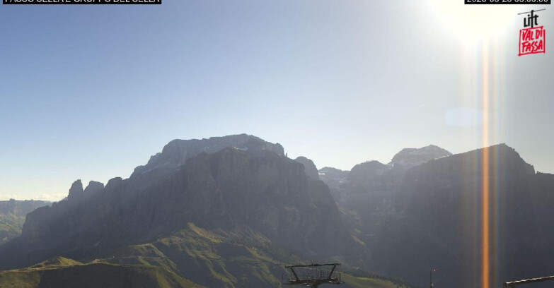 Webcam Campitello-Mazzin-Col Rodella  - Canazei - Passo Pordoi - Sass Pordoi