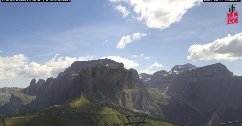 Webcam Campitello-Mazzin-Col Rodella - Canazei - Passo Pordoi - Sass Pordoi
