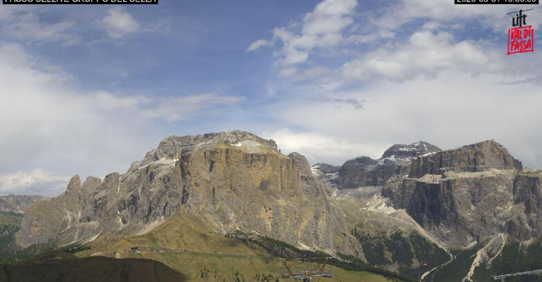 Webcam Campitello-Mazzin-Col Rodella - Canazei - Passo Pordoi - Sass Pordoi