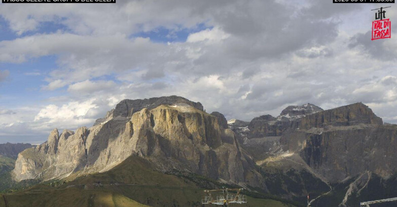 Webcam Campitello-Mazzin-Col Rodella - Canazei - Passo Pordoi - Sass Pordoi
