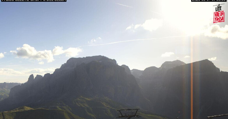 Webcam Campitello-Mazzin-Col Rodella - Canazei - Passo Pordoi - Sass Pordoi