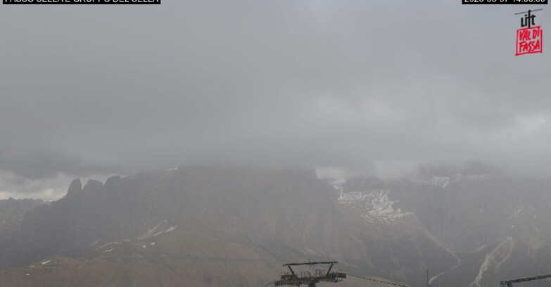 Webcam Campitello-Mazzin-Col Rodella  - Canazei - Passo Pordoi - Sass Pordoi