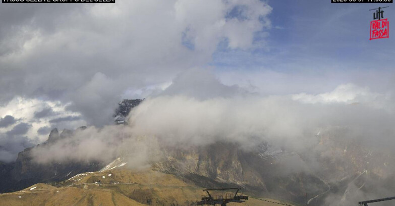 Webcam Campitello-Mazzin-Col Rodella  - Canazei - Passo Pordoi - Sass Pordoi