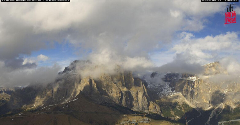 Webcam Campitello-Mazzin-Col Rodella  - Canazei - Passo Pordoi - Sass Pordoi