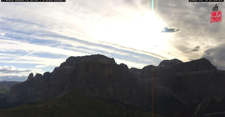 Webcam Campitello-Mazzin-Col Rodella  - Canazei - Passo Pordoi - Sass Pordoi