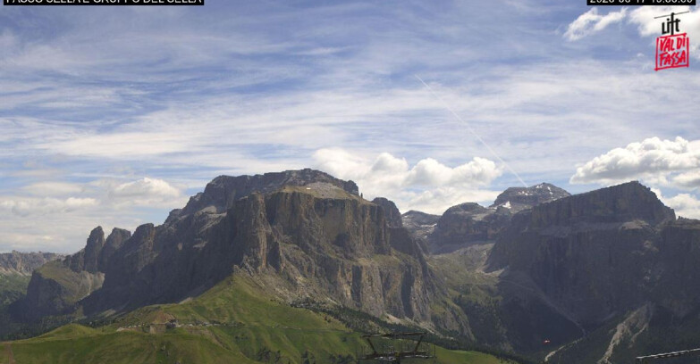 Webcam Campitello-Mazzin-Col Rodella  - Canazei - Passo Pordoi - Sass Pordoi