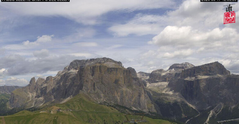 Webcam Campitello-Mazzin-Col Rodella  - Canazei - Passo Pordoi - Sass Pordoi
