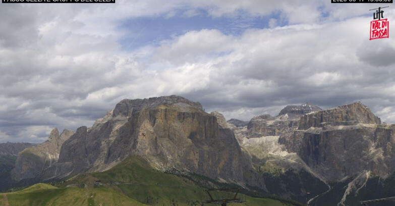 Webcam Campitello-Mazzin-Col Rodella  - Canazei - Passo Pordoi - Sass Pordoi