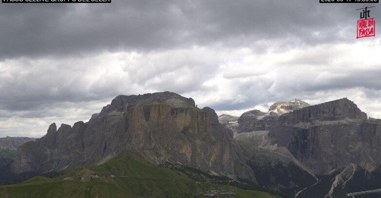 Webcam Campitello-Mazzin-Col Rodella  - Canazei - Passo Pordoi - Sass Pordoi