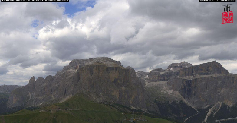 Webcam Campitello-Mazzin-Col Rodella  - Canazei - Passo Pordoi - Sass Pordoi