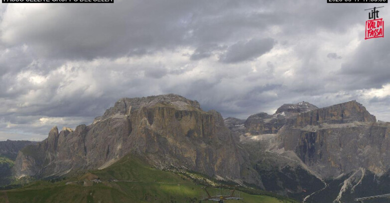 Webcam Campitello-Mazzin-Col Rodella  - Canazei - Passo Pordoi - Sass Pordoi