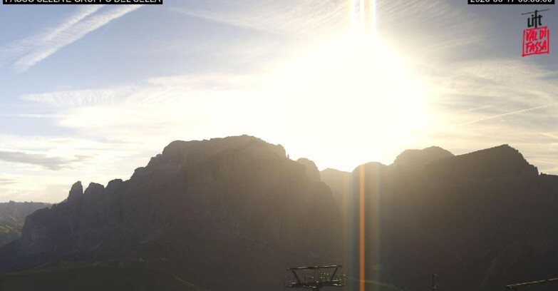 Webcam Campitello-Mazzin-Col Rodella  - Canazei - Passo Pordoi - Sass Pordoi