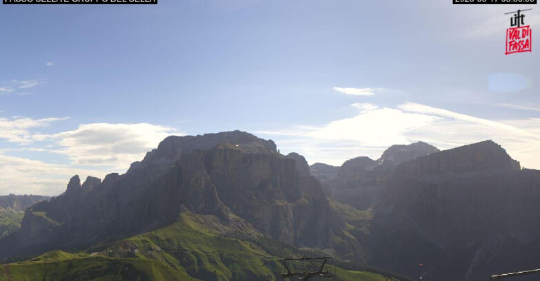 Webcam Campitello-Mazzin-Col Rodella  - Canazei - Passo Pordoi - Sass Pordoi