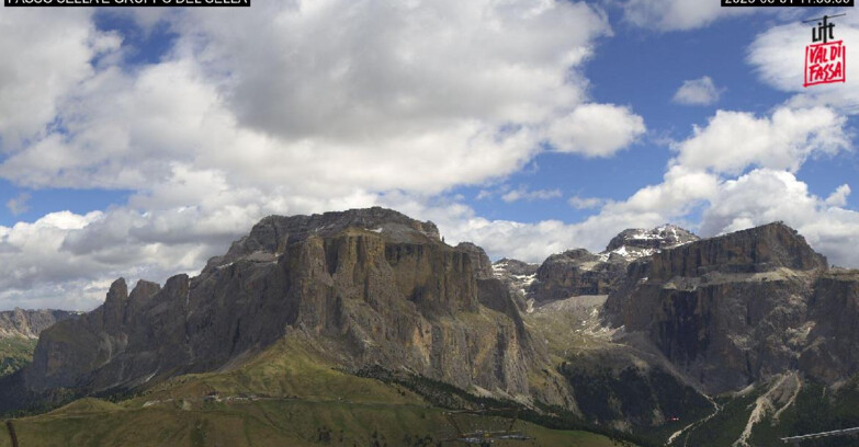 Webcam Campitello-Mazzin-Col Rodella - Canazei - Passo Pordoi - Sass Pordoi