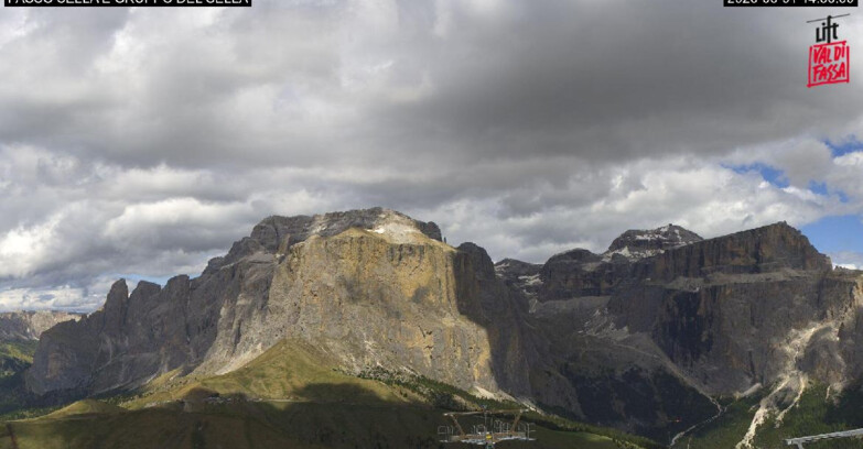 Webcam Campitello-Mazzin-Col Rodella - Canazei - Passo Pordoi - Sass Pordoi