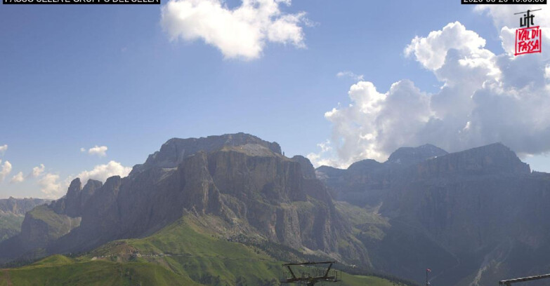 Webcam Кампителло-Маццин-Кол-Роделла  - Canazei - Passo Pordoi - Sass Pordoi