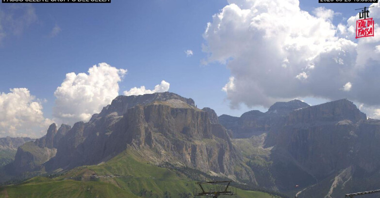 Webcam Campitello-Mazzin-Col Rodella - Canazei - Passo Pordoi - Sass Pordoi