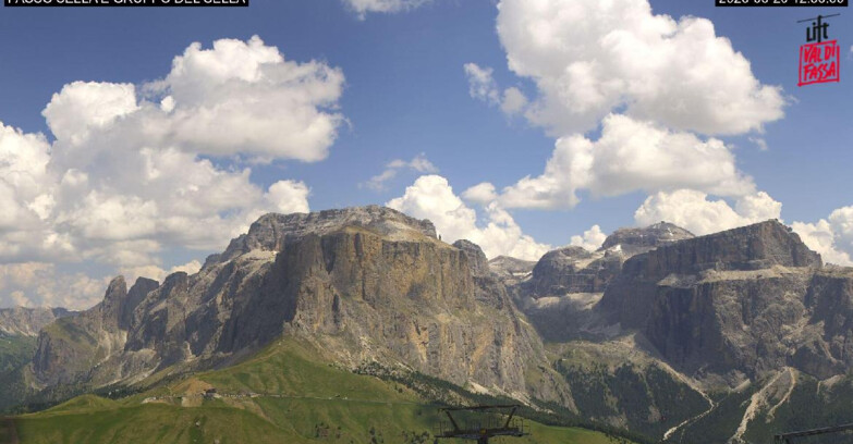 Webcam Campitello-Mazzin-Col Rodella - Canazei - Passo Pordoi - Sass Pordoi
