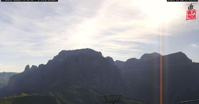 Webcam Campitello-Mazzin-Col Rodella - Canazei - Passo Pordoi - Sass Pordoi