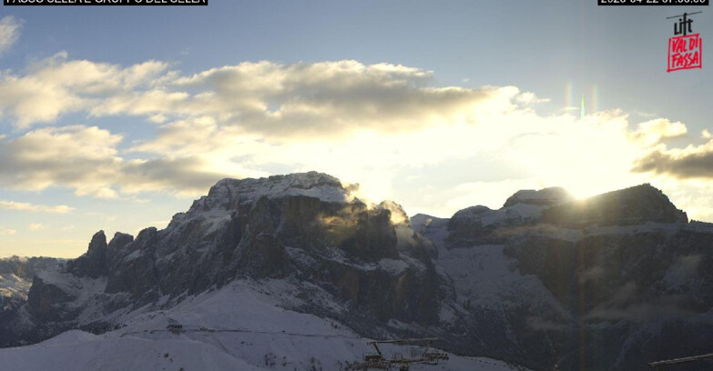 Webcam Campitello-Mazzin-Col Rodella - Campitello di Fassa - Canazei - Gruppo del Sella