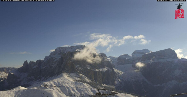 Webcam Campitello-Mazzin-Col Rodella - Campitello di Fassa - Canazei - Gruppo del Sella
