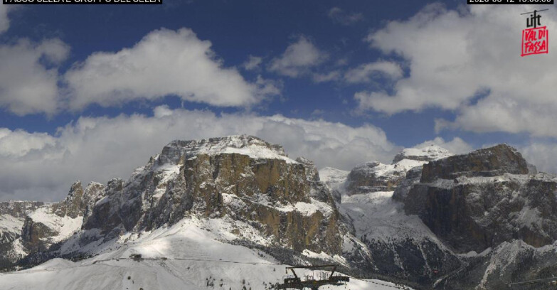Webcam Campitello-Mazzin-Col Rodella  - Campitello di Fassa - Canazei - Gruppo del Sella