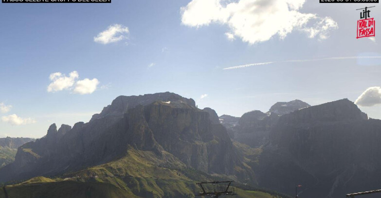 Webcam Кампителло-Маццин-Кол-Роделла  - Campitello di Fassa - Canazei - Gruppo del Sella