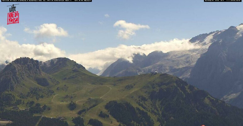 Webcam Campitello-Mazzin-Col Rodella - Canazei - Marmolada