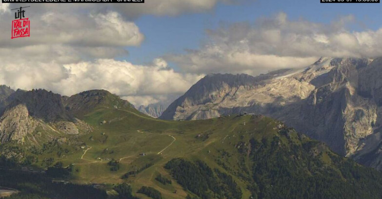 Webcam Campitello-Mazzin-Col Rodella - Canazei - Marmolada