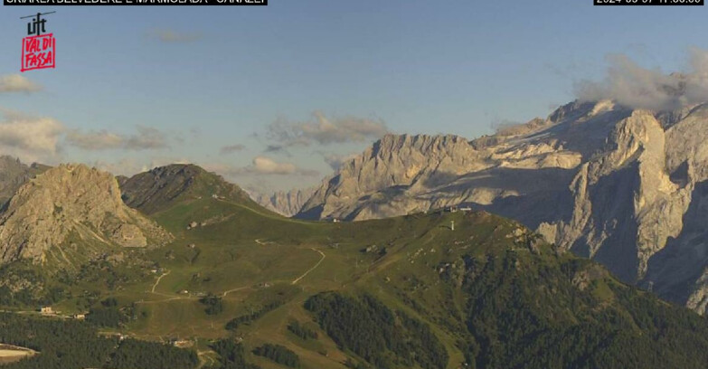 Webcam Campitello-Mazzin-Col Rodella - Canazei - Marmolada