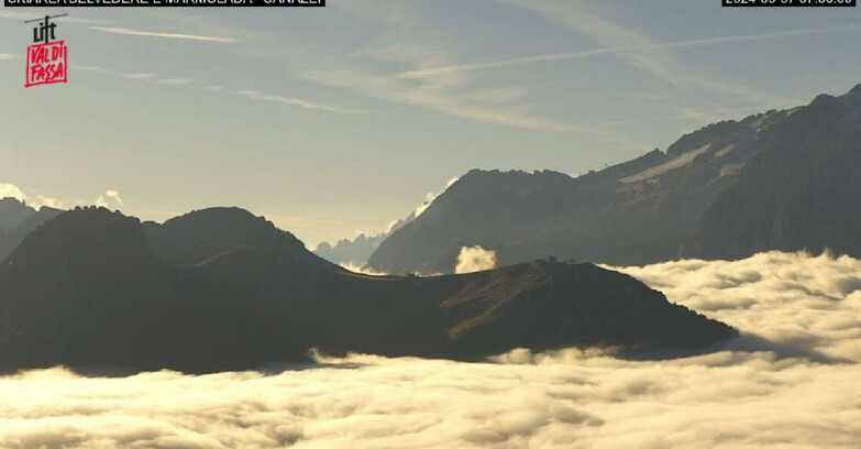 Webcam Campitello-Mazzin-Col Rodella - Canazei - Marmolada