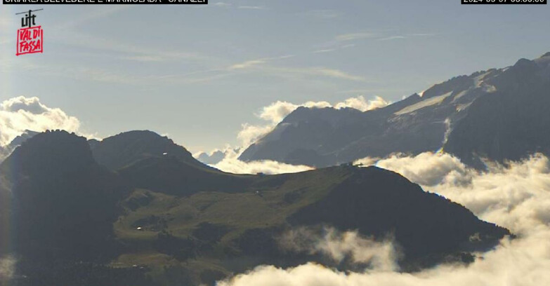 Webcam Campitello-Mazzin-Col Rodella - Canazei - Marmolada