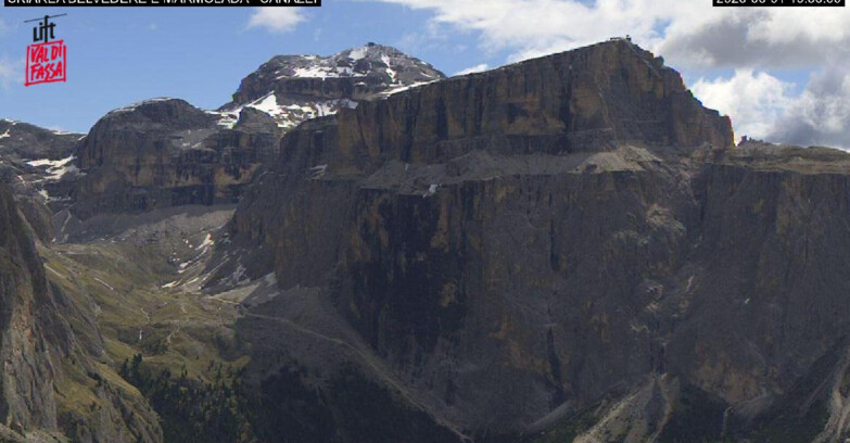 Webcam Campitello-Mazzin-Col Rodella  - Canazei - Marmolada