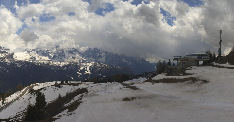 Webcam Фольгарида-Мариллева - Seggiovia Malghette 