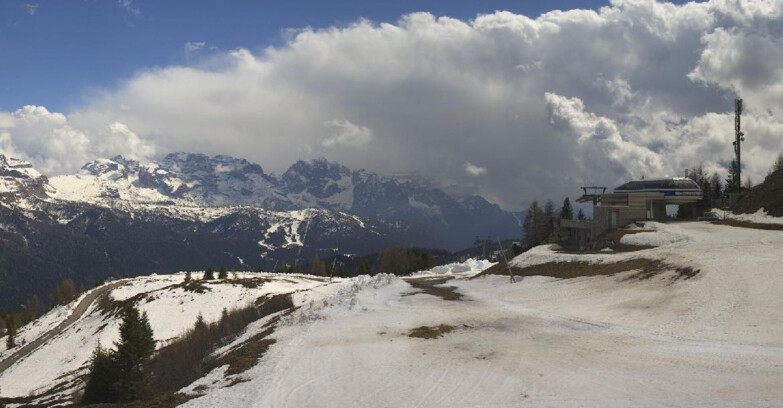 Webcam Фольгарида-Мариллева - Seggiovia Malghette 