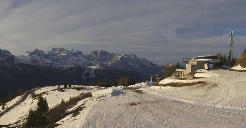 Webcam Фольгарида-Мариллева - Seggiovia Malghette 