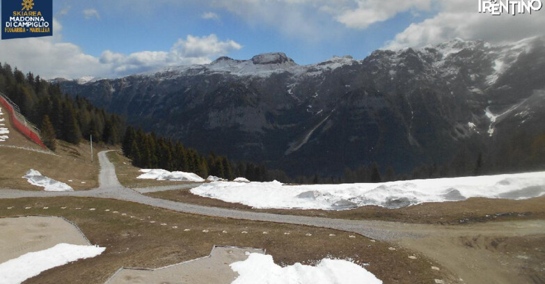 Webcam Skiarea Campiglio Dolomiti di Brenta Val di Sole Val Rendena - Pista delle Rocce - Folgarida