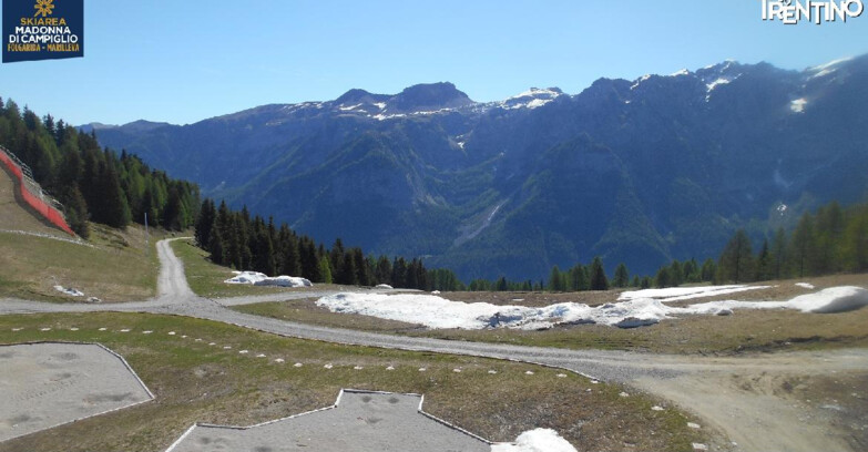 Webcam Folgarida-Marilleva  (Skiarea Campiglio Dolomiti di Brenta - Val di Sole Val Rendena) - Pista delle Rocce - Folgarida